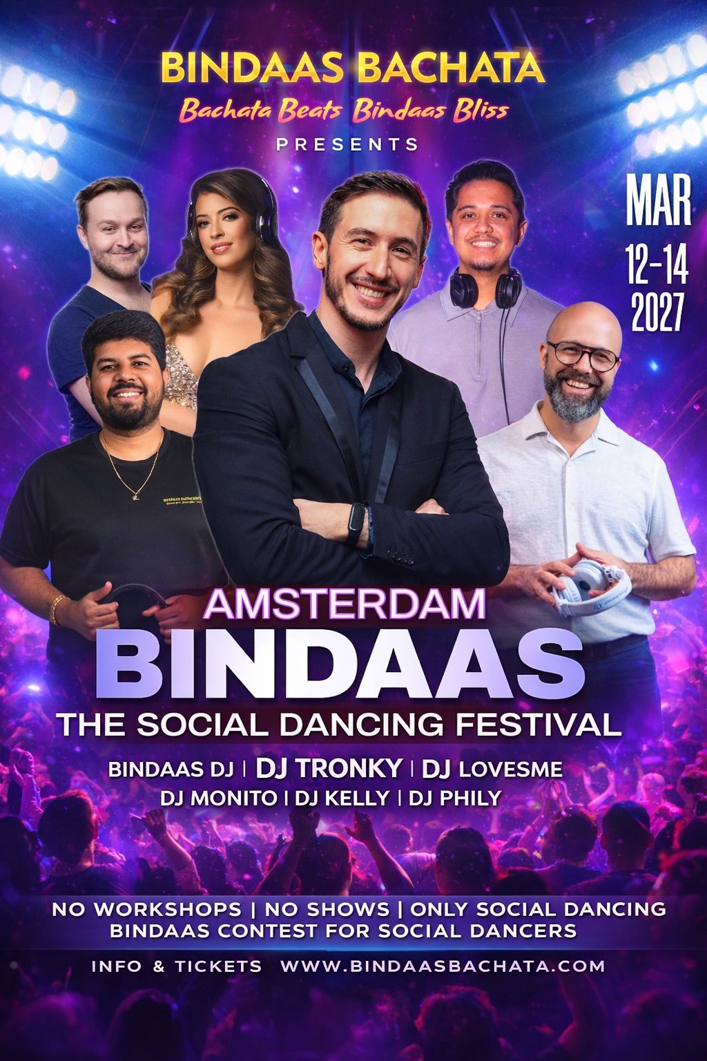BINDAAS Bachata - THE Social Dancing Festival in Amsterdam 2027