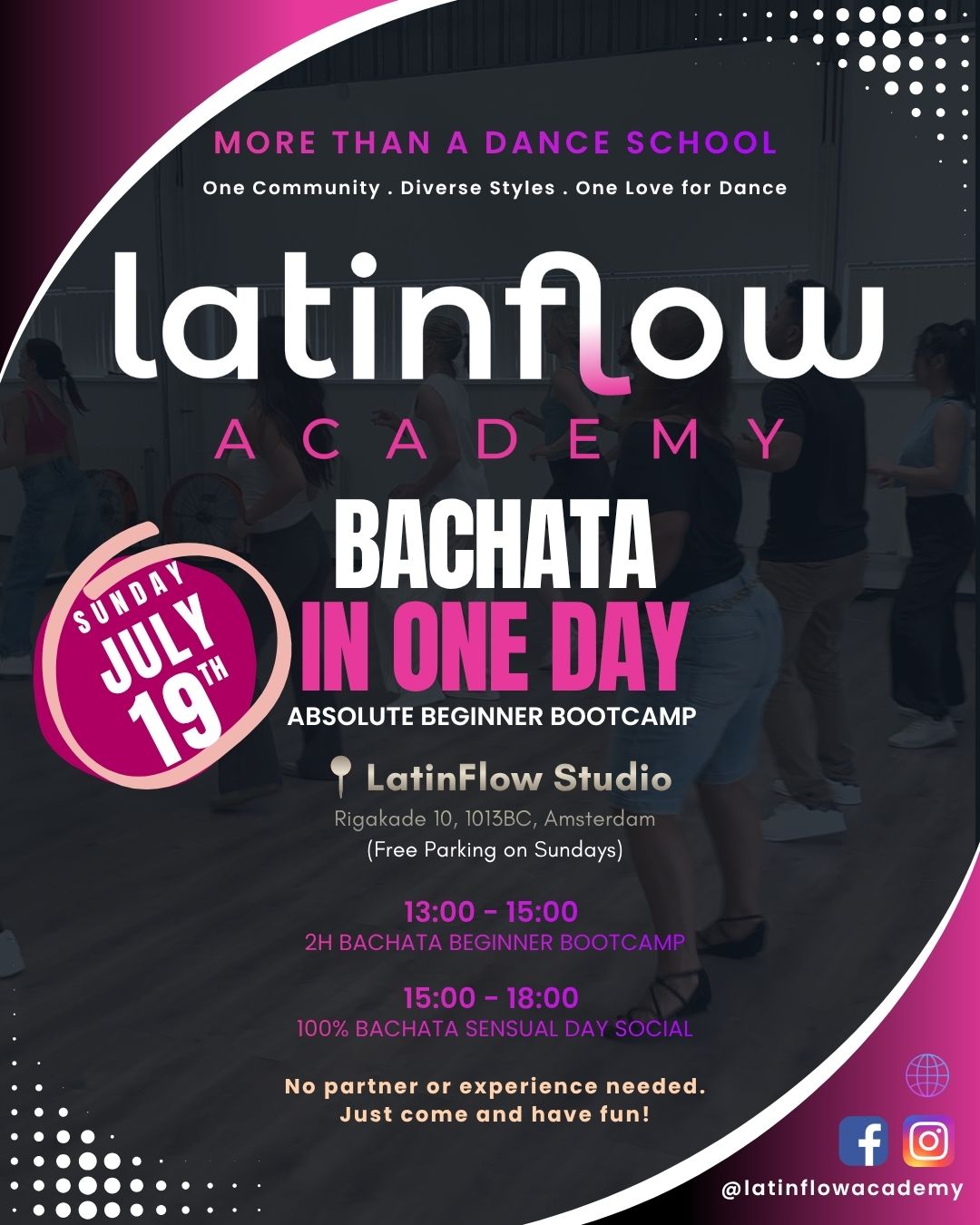 Bachata in ONE Day + LatinFlow Day Social