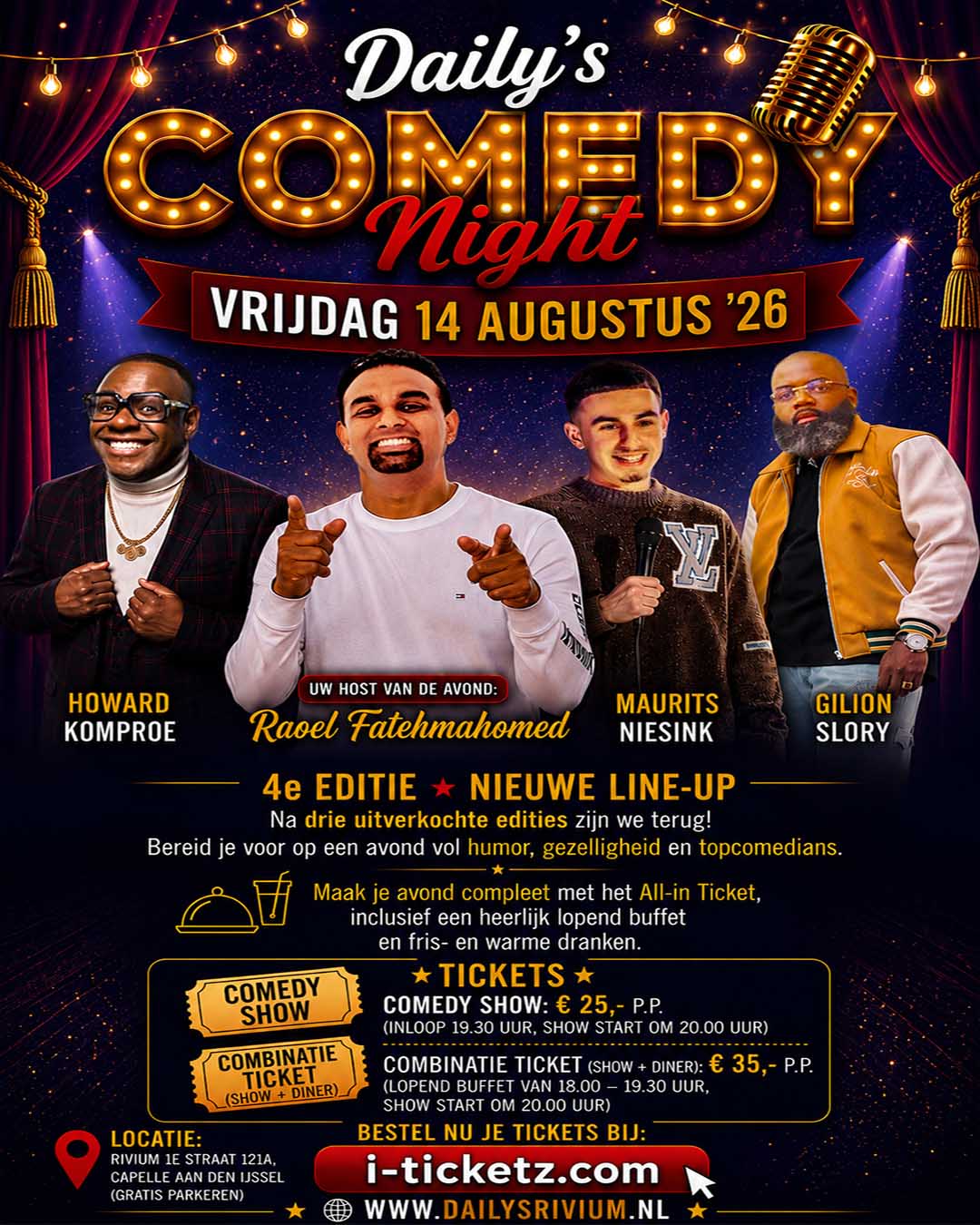 Daily's Comedy Night - Vrijdag 14 aug. 2026