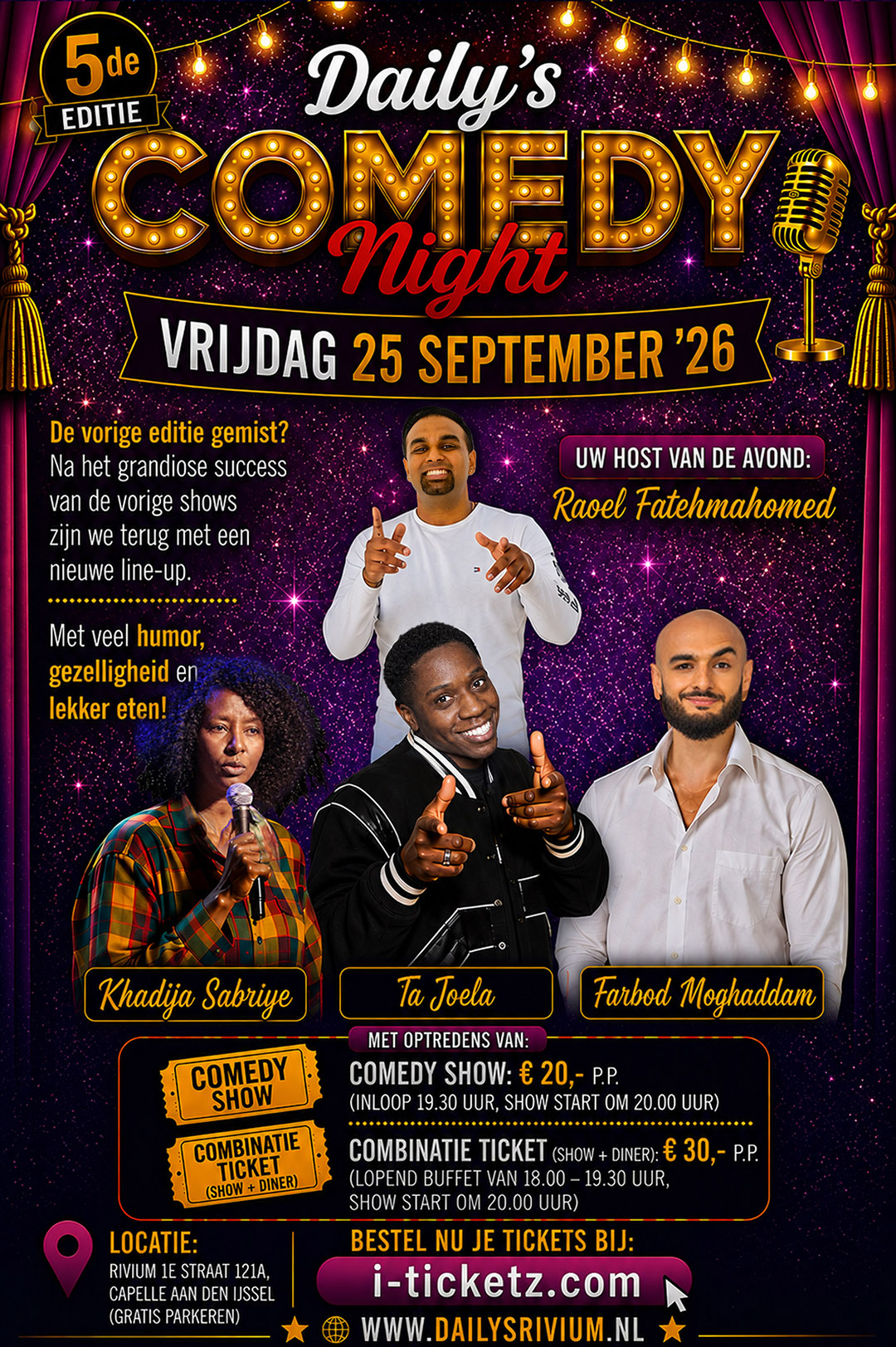 DAILY'S COMEDY NIGHT - VRIJDAG 25 SEPT 2026